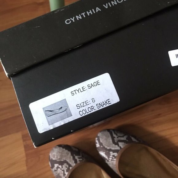 Cynthia Vincent Python Ballerina Flats - Picture 5 of 5